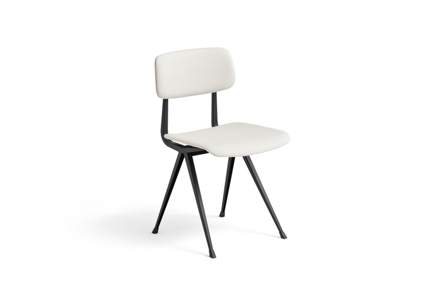 Chaise RESULT de Hay, Structure noire, Tissu Steelcut 220 Chaise RESULT de Hay, Structure noire, Tissu Steelcut 220