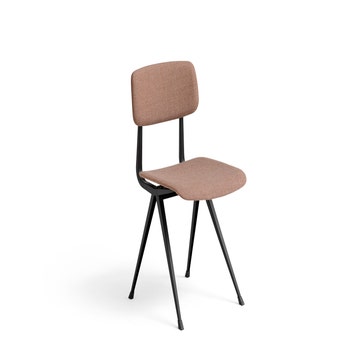 Chaise RESULT de Hay, Structure noire, Tissu Canvas 356