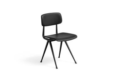 Chaise RESULT de Hay, Structure noire, Cuir Sense black Chaise RESULT de Hay, Structure noire, Cuir Sense black