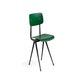 Chaise RESULT, Structure noire, Vert forêt
