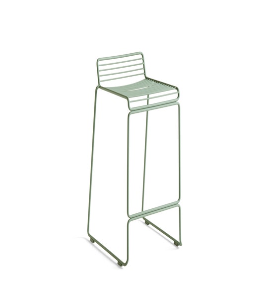 Tabouret de bar HEE LOW H.65 de Hay, Fall green