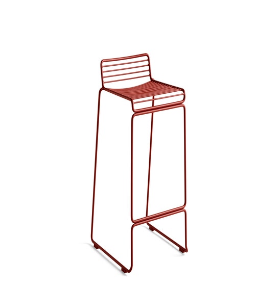 Tabouret de bar HEE LOW H.65 de Hay, Rouille