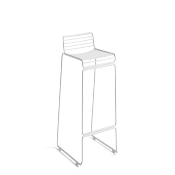 Tabouret de bar HEE LOW H.65 de Hay, Blanc