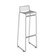 Tabouret de bar HEE HIGH, H.75 cm, Gris asphalte