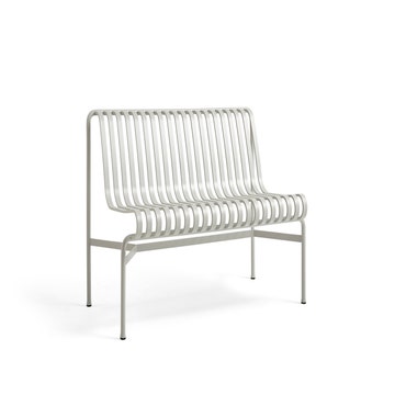 Banc avec dossier PALISSADE de Hay, Sans accoudoir, Sky grey