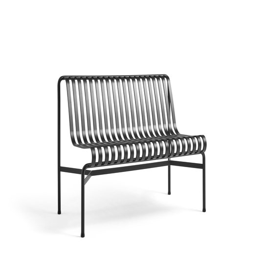 Banc avec dossier PALISSADE de Hay, Sans accoudoir, Anthracite