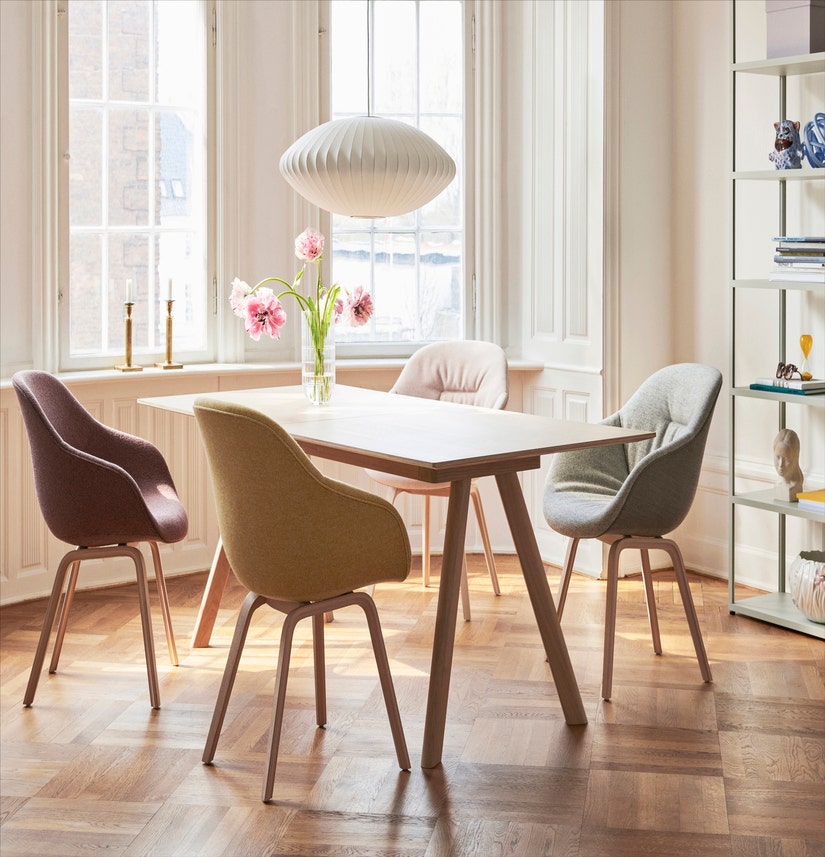 Table à rallonge CPH30 de Hay, 200 x 90 cm, Plateau et pieds en chêne vernis naturel