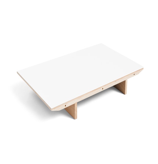 Extension pour table à rallonge CPH30 de Hay, 50 x 90 cm, Structure chêne vernis naturel, Plateau laminé blanc