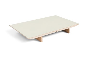 Extension pour table à rallonge CPH30 de Hay, 50 x 90 cm, Structure chêne vernis naturel, Plateau lino blanc cassé Extension pour table à rallonge CPH30 de Hay, 50 x 90 cm, Structure chêne vernis naturel, Plateau lino blanc cassé