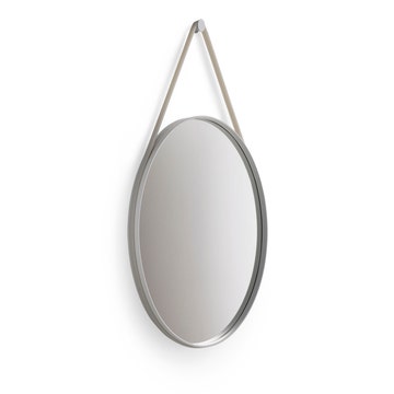 Miroir STRAP de Hay, D.70, Gris