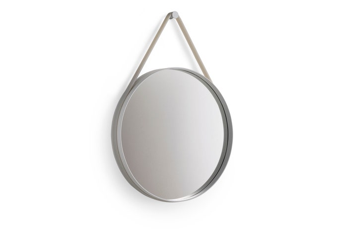 Miroir STRAP de Hay, D.70, Gris Miroir STRAP de Hay, D.70, Gris