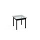 Table basse KOFI de Hay, Verre transparent, 60 x 60 cm, Chêne teinté noir