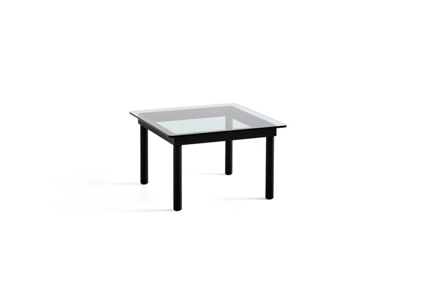 Table basse KOFI de Hay, Verre transparent, 60 x 60 cm, Chêne teinté noir Table basse KOFI de Hay, Verre transparent, 60 x 60 cm, Chêne teinté noir