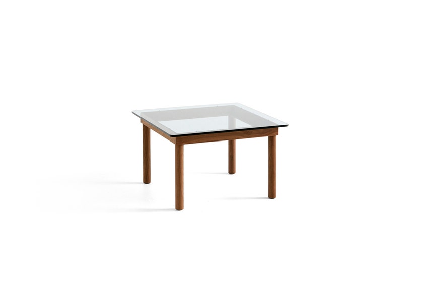 Table basse KOFI de Hay, Verre transparent, 60 x 60 cm, Noyer Table basse KOFI de Hay, Verre transparent, 60 x 60 cm, Noyer