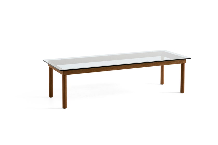 Table basse KOFI de Hay, Verre transparent, 140 x 50 cm, Noyer Table basse KOFI de Hay, Verre transparent, 140 x 50 cm, Noyer