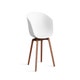 Fauteuil AAC 22 de Hay, Piètement en noyer vernis naturel, White 2.0