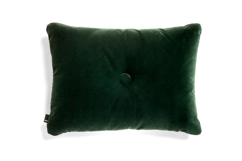 Coussin DOT SOFT VELOURS de Hay, Dark green Coussin DOT SOFT VELOURS de Hay, Dark green