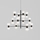 Suspension ABALLS CHANDELIER 12 NOIRE de Parachilna