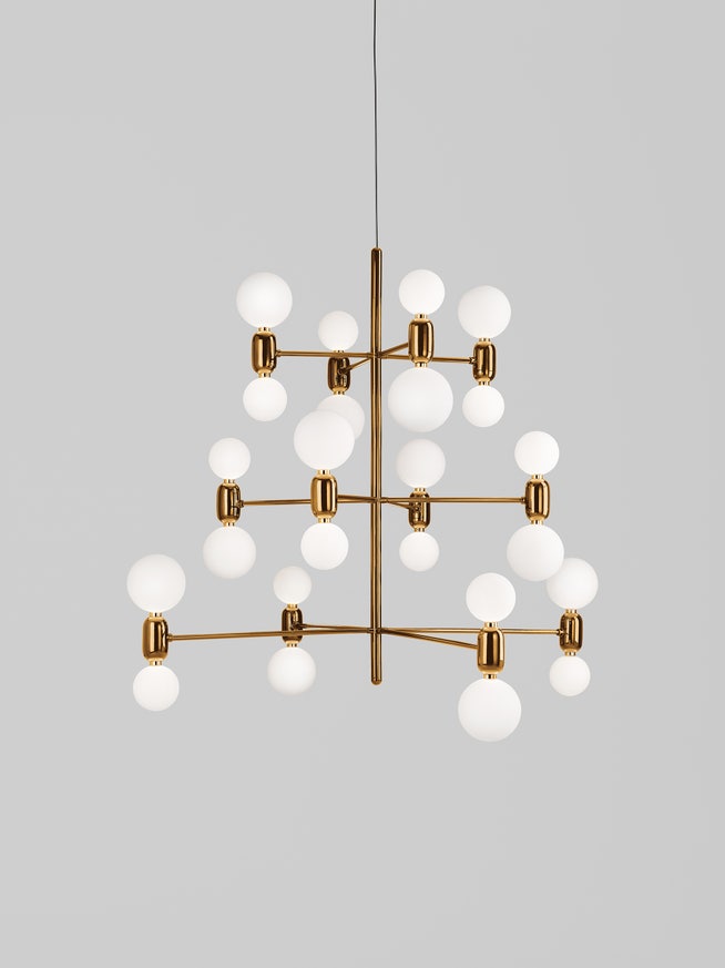 Suspension ABALLS CHANDELIER 12 DORÉE de Parachilna Suspension ABALLS CHANDELIER 12 DORÉE de Parachilna