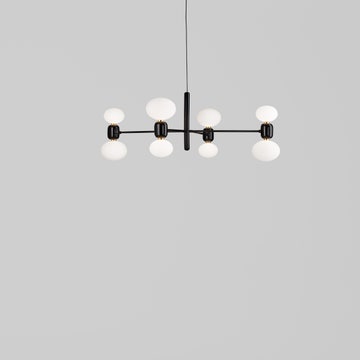 Suspension ABALLS CHANDELIER 4 NOIRE de Parachilna