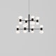 Suspension ABALLS CHANDELIER 8 NOIRE de Parachilna