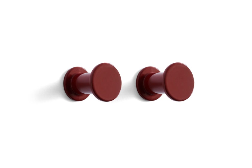 Set de 2 patères BOLT de Hay, Red Set de 2 patères BOLT de Hay, Red
