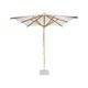 Parasol MOOREA de Jardinico, 300 × 300 cm, Structure teck, Toile Natural