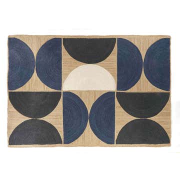 Tapis intérieur ROCKY d'Elitis, 180 x 250 cm, Marine