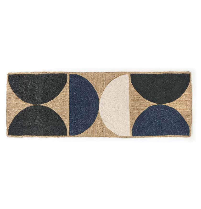 Tapis intérieur ROCKY d'Elitis, 80 x 250 cm, Marine
