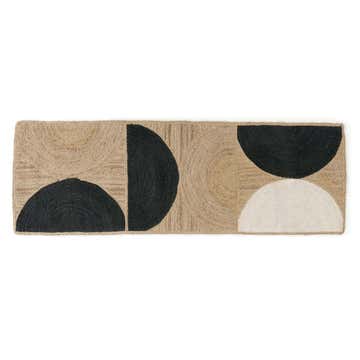 Tapis intérieur ROCKY d'Elitis, 80 x 250 cm, Black