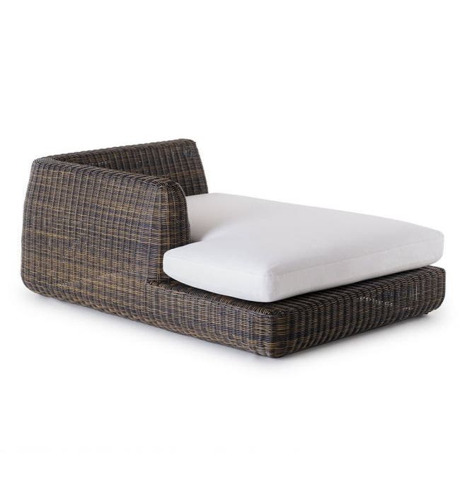Structure module lounge côté droit AGORA de Unopiu', Tropical brown
