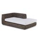 Module lounge côté gauche AGORA de Unopiu',Tropical brown avec coussin