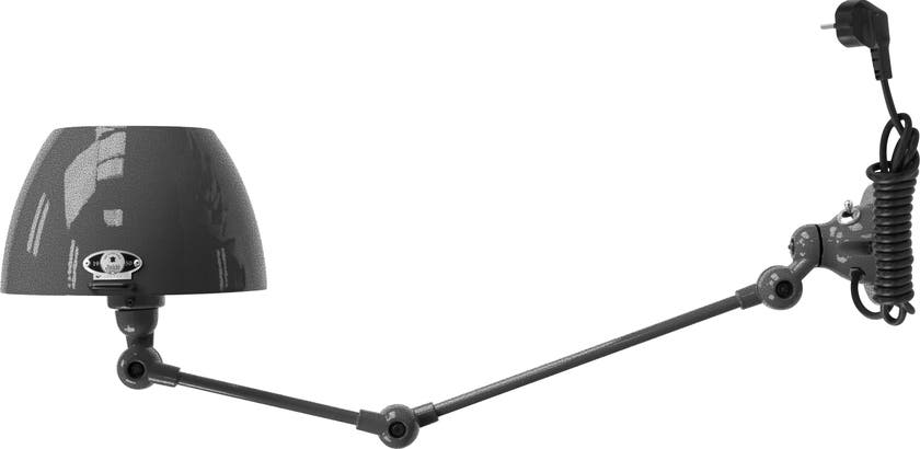 Applique AICLER AIC371CS de Jieldé, avec interrupteur, Noir martelé Applique AICLER AIC371CS de Jieldé, avec interrupteur, Noir martelé