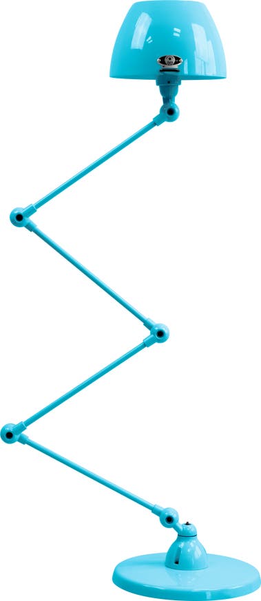Lampadaire AICLER AIC433 de Jieldé, Bleu pastel Lampadaire AICLER AIC433 de Jieldé, Bleu pastel