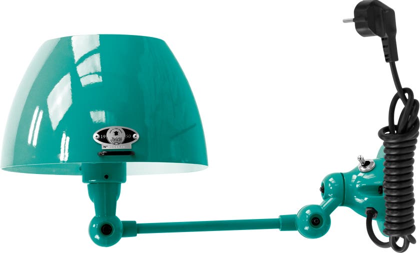 Applique AICLER AIC701CS de Jieldé, avec interrupteur, Bleu d'eau Applique AICLER AIC701CS de Jieldé, avec interrupteur, Bleu d'eau