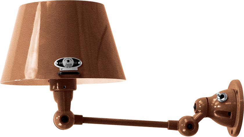 Applique AICLER AID701 de Jieldé, sans interrupteur, Cuivre martelé Applique AICLER AID701 de Jieldé, sans interrupteur, Cuivre martelé