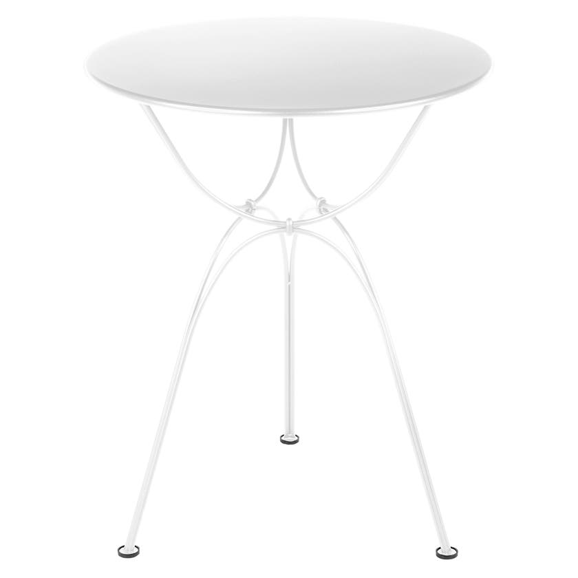 Table AIRLOOP Fermob blanc coton Diam60 H74.5 Table AIRLOOP Fermob blanc coton Diam60 H74.5