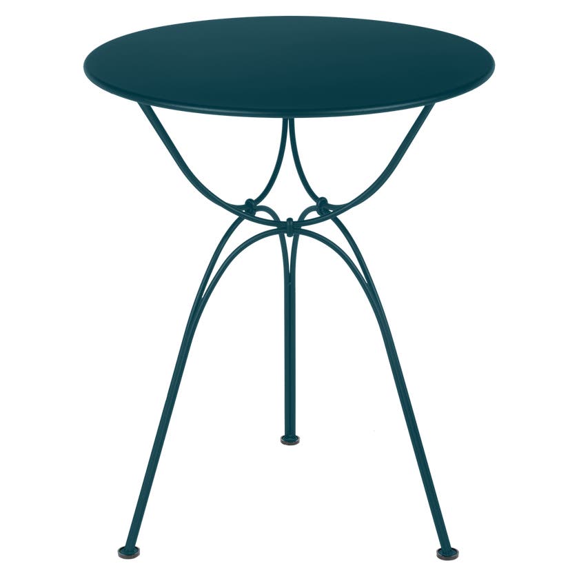 Table Airloop Fermob D.60 H.74.5, Bleu acapulco Table Airloop Fermob D.60 H.74.5, Bleu acapulco