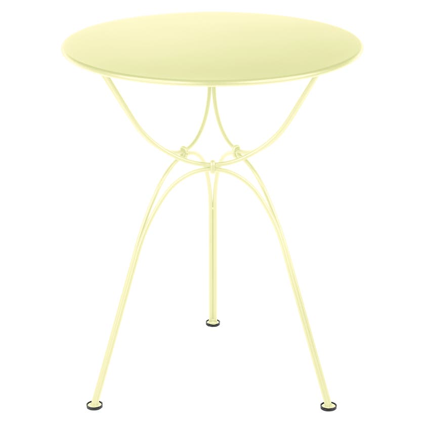 Table Airloop Fermob D.60 H.74.5, Citron givré Table Airloop Fermob D.60 H.74.5, Citron givré