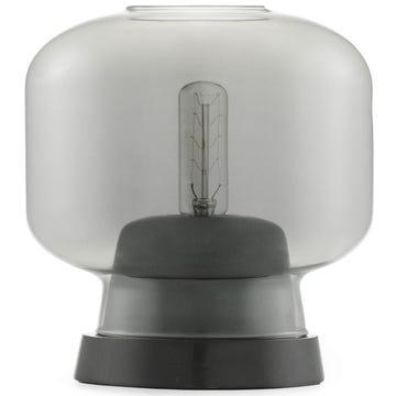 Lampe à poser AMP de Northern Lighting, Fumé / marbre noir