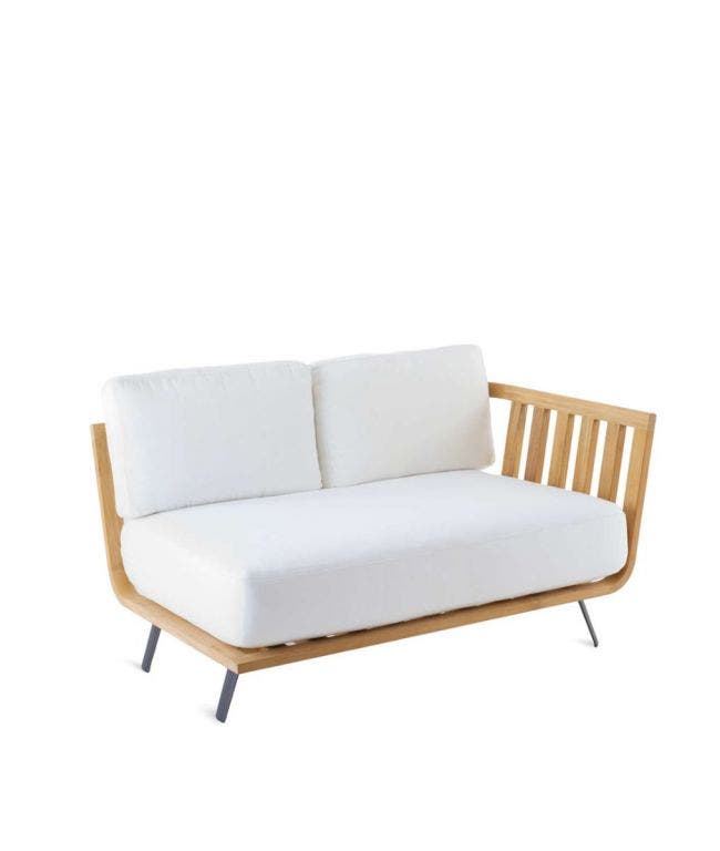 Module d'angle gauche WELCOME de Unopiu', L. 130, Sans coussin Module d'angle gauche WELCOME de Unopiu', L. 130, Sans coussin