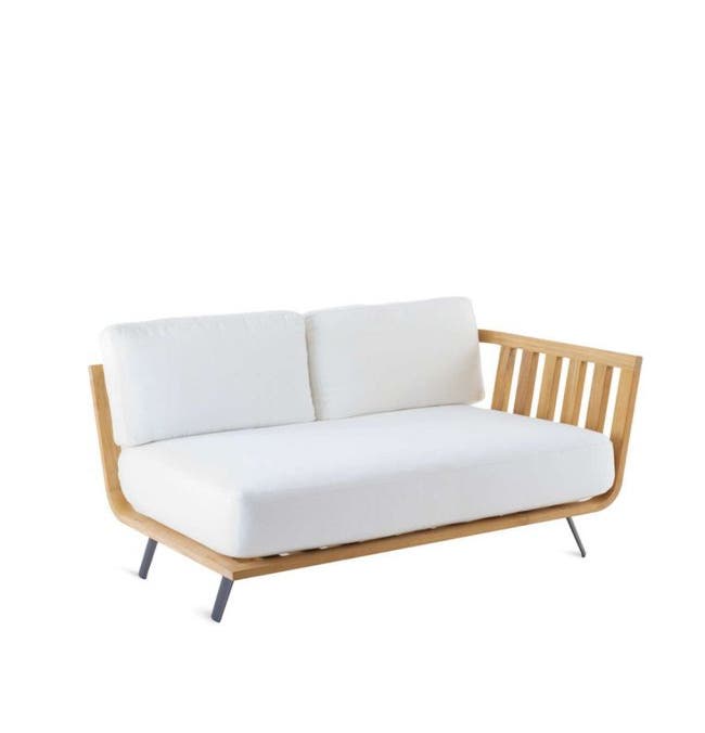 Module d'angle gauche WELCOME de Unopiu', L. 130, Avec coussin diamante