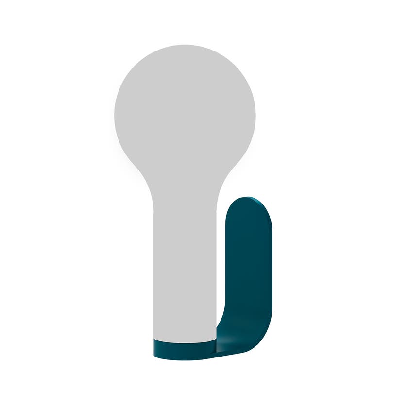 Support / applique murale pour lampe APLO de Fermob, Bleu acapulco Support / applique murale pour lampe APLO de Fermob, Bleu acapulco