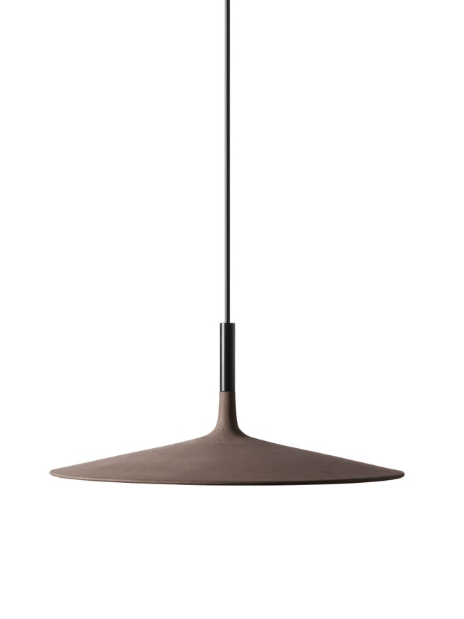 Suspension APLOMB LARGE LED de Foscarini, Version variable, Marron Suspension APLOMB LARGE LED de Foscarini, Version variable, Marron