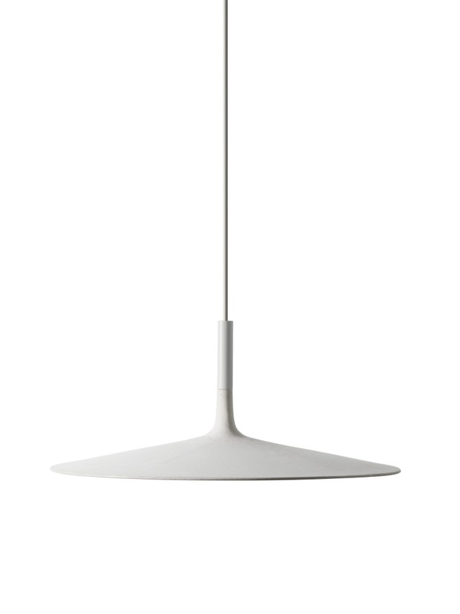 Suspension APLOMB LARGE LED de Foscarini, Version variable, Blanc Suspension APLOMB LARGE LED de Foscarini, Version variable, Blanc