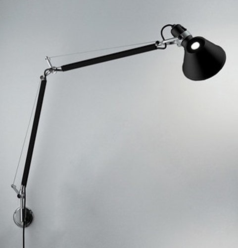 Applique TOLOMEO MINI PARETE d'Artemide, Noir