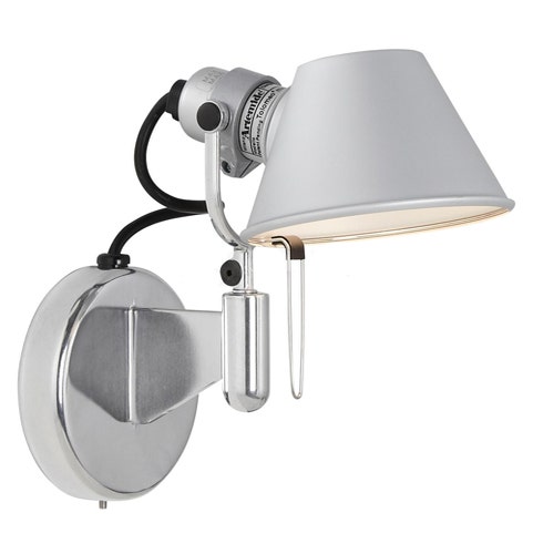 Applique TOLOMEO MICRO FARETTO Halogène d'Artemide sans interrupteur, Aluminium