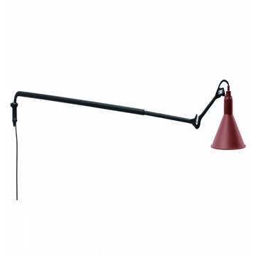 Applique articulée N°213 de DCW, Noir et rouge
