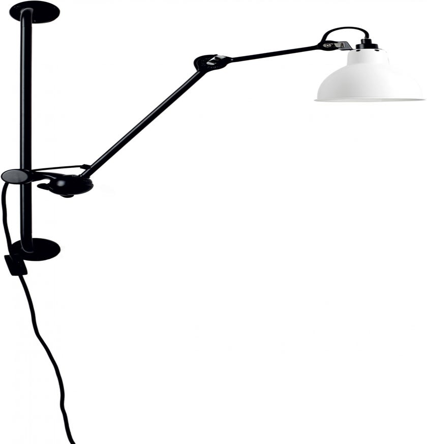 Applique articulée N°210 de DCW, Blanc