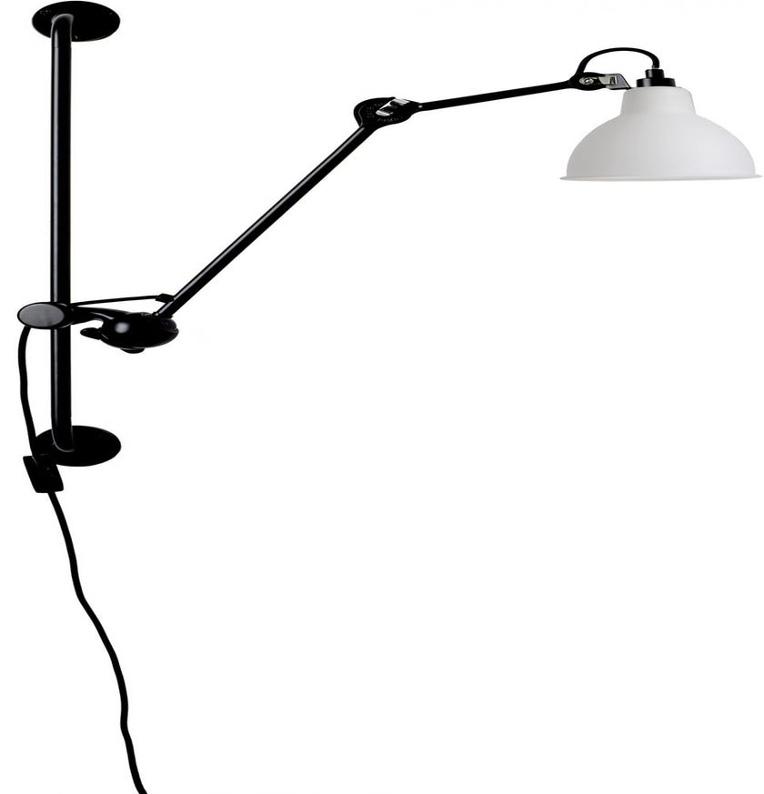 Applique articulée N°210 de DCW, Gris clair